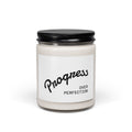 Progress Over Perfection Scented Soy Candle — 9oz Motivational Jar Candle