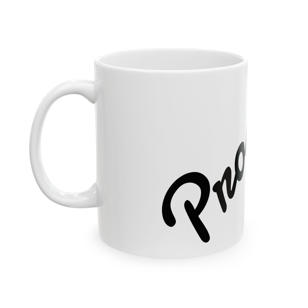 Motivational Mug — "Progress Over Perfection" Ceramic Coffee Cup (11oz & 15oz)