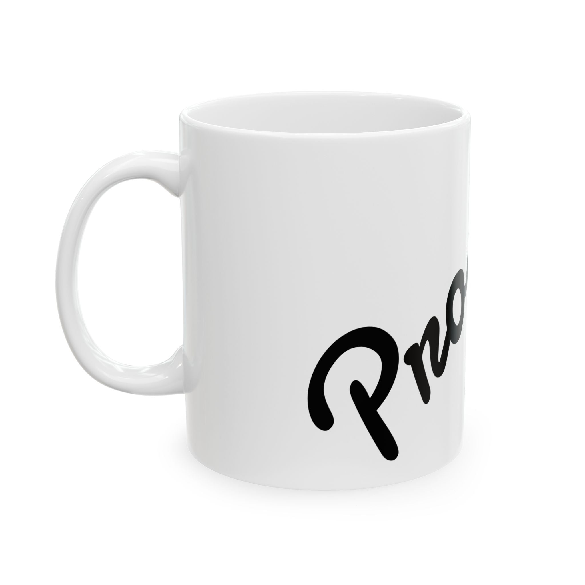 Motivational Mug — "Progress Over Perfection" Ceramic Coffee Cup (11oz & 15oz)