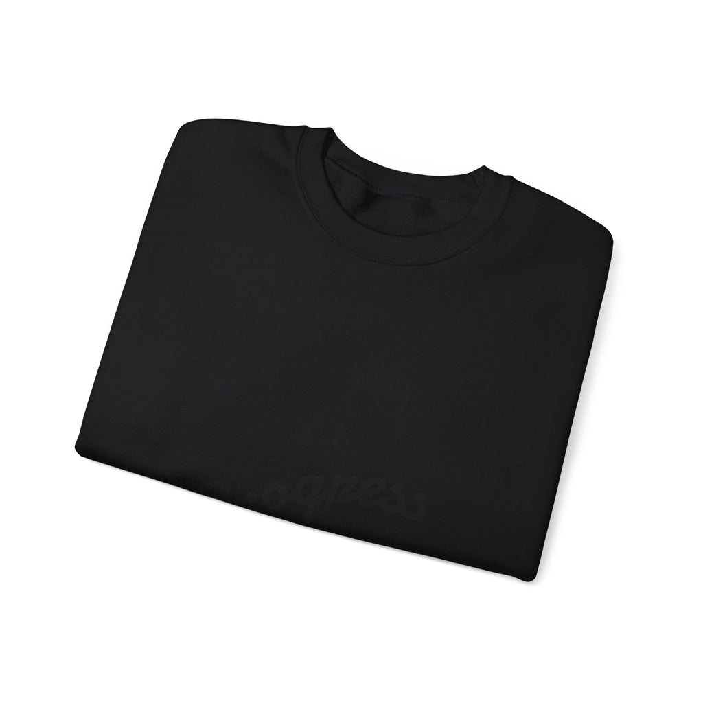 Progress Over Perfection Sweatshirt — Minimal Motivational Crewneck