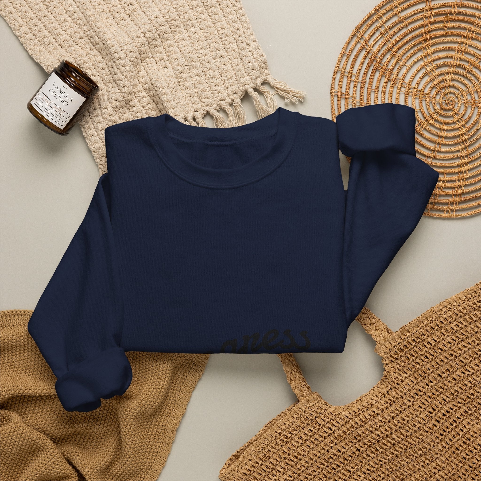 Progress Over Perfection Sweatshirt — Minimal Motivational Crewneck